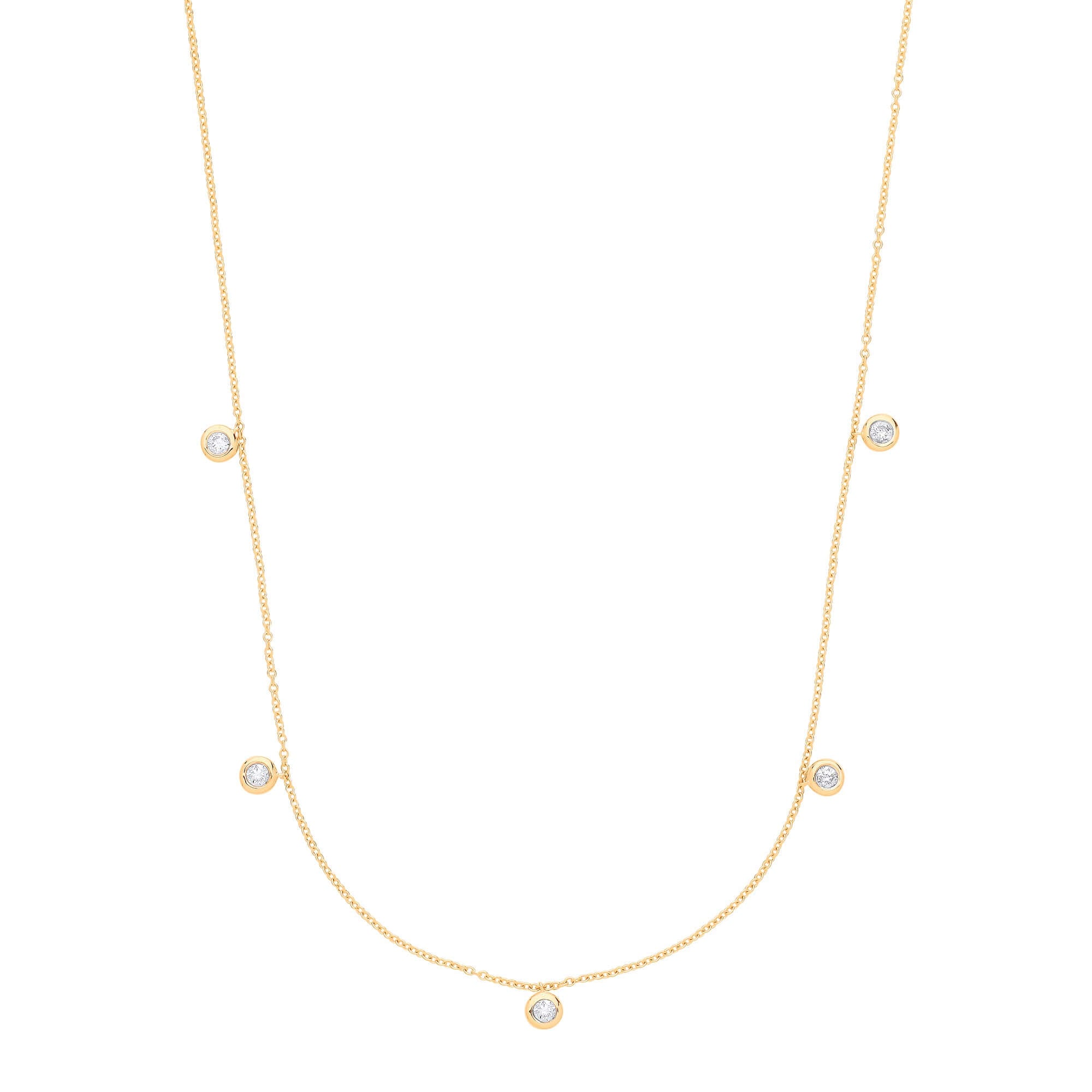 9k Gold with 0.25ct Diamond Necklace