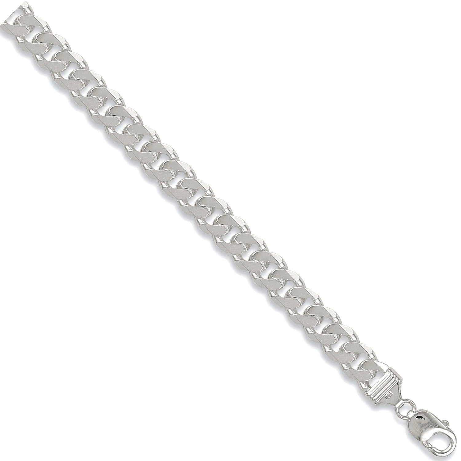 Brazalete curvo de plata de ley de 11,3 mm Nnamdi