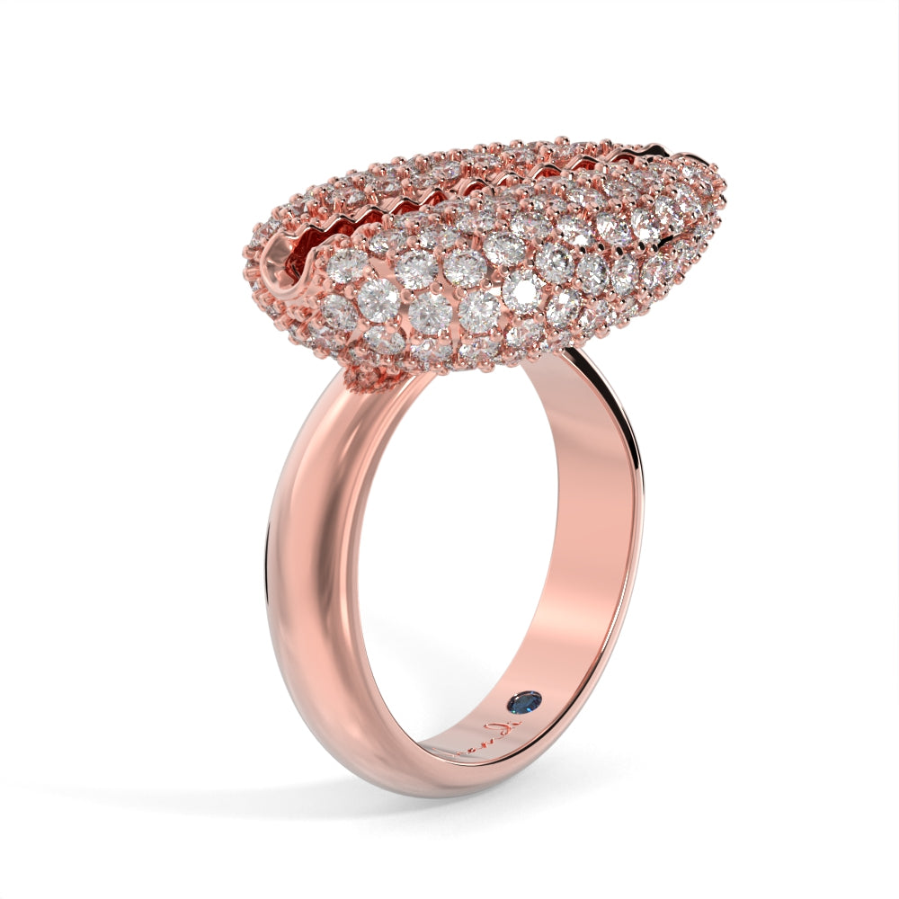 "Old Money" Rose Gold Black Diamond Ring by Nnamdi the Jeweller