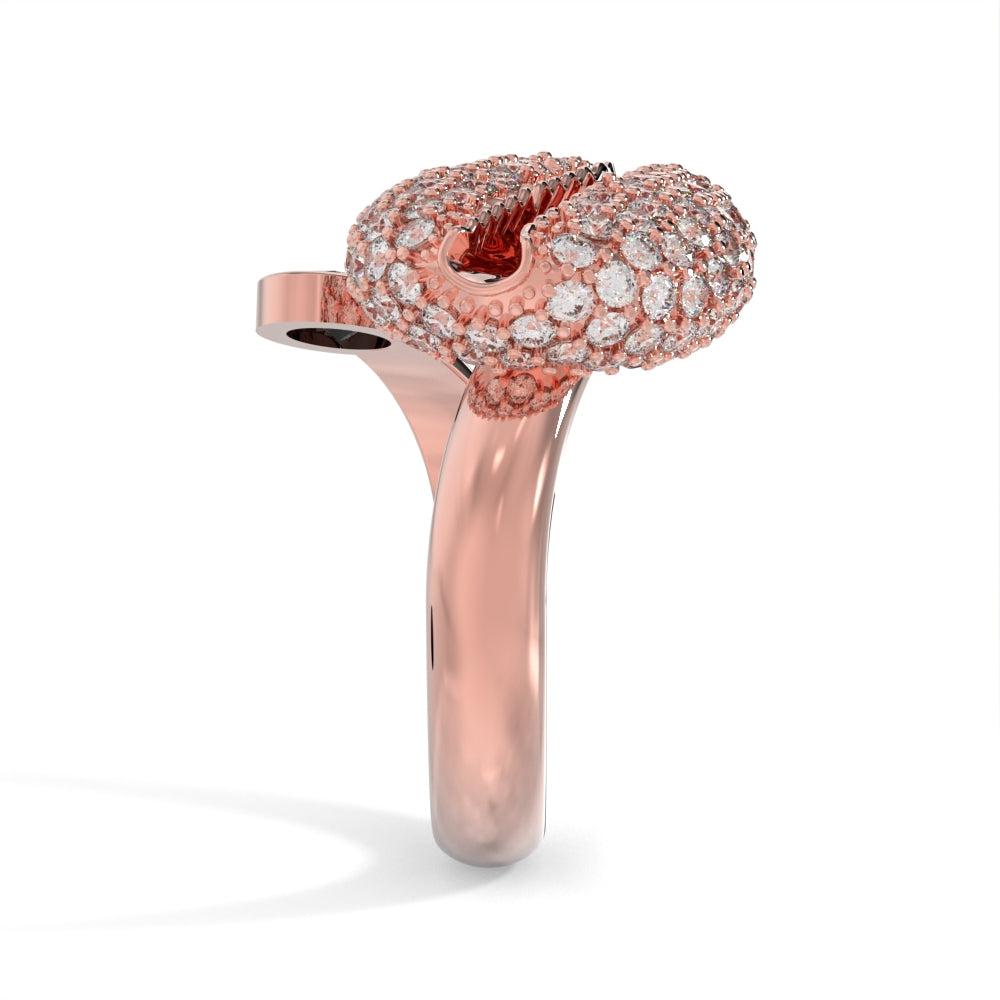 "Old Money" Rose Gold Black Diamond Ring by Nnamdi the Jeweller