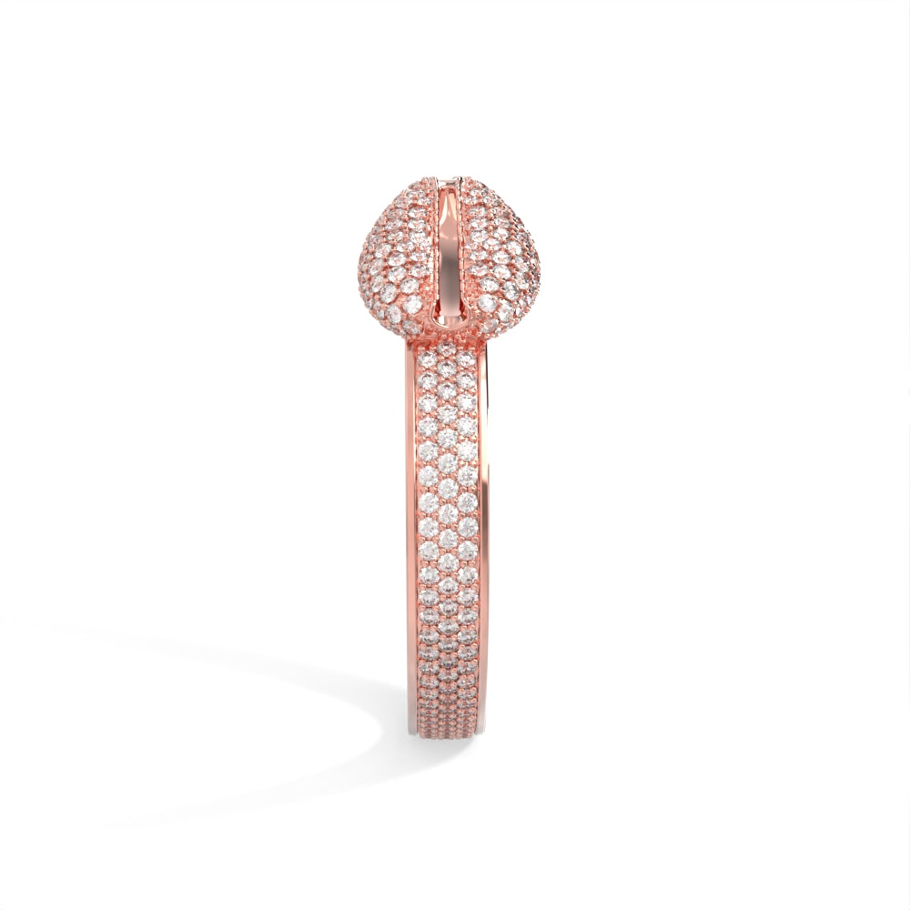 “Old Money” Rose Gold Diamond Cuff Bangle by Nnamdi the Jeweller