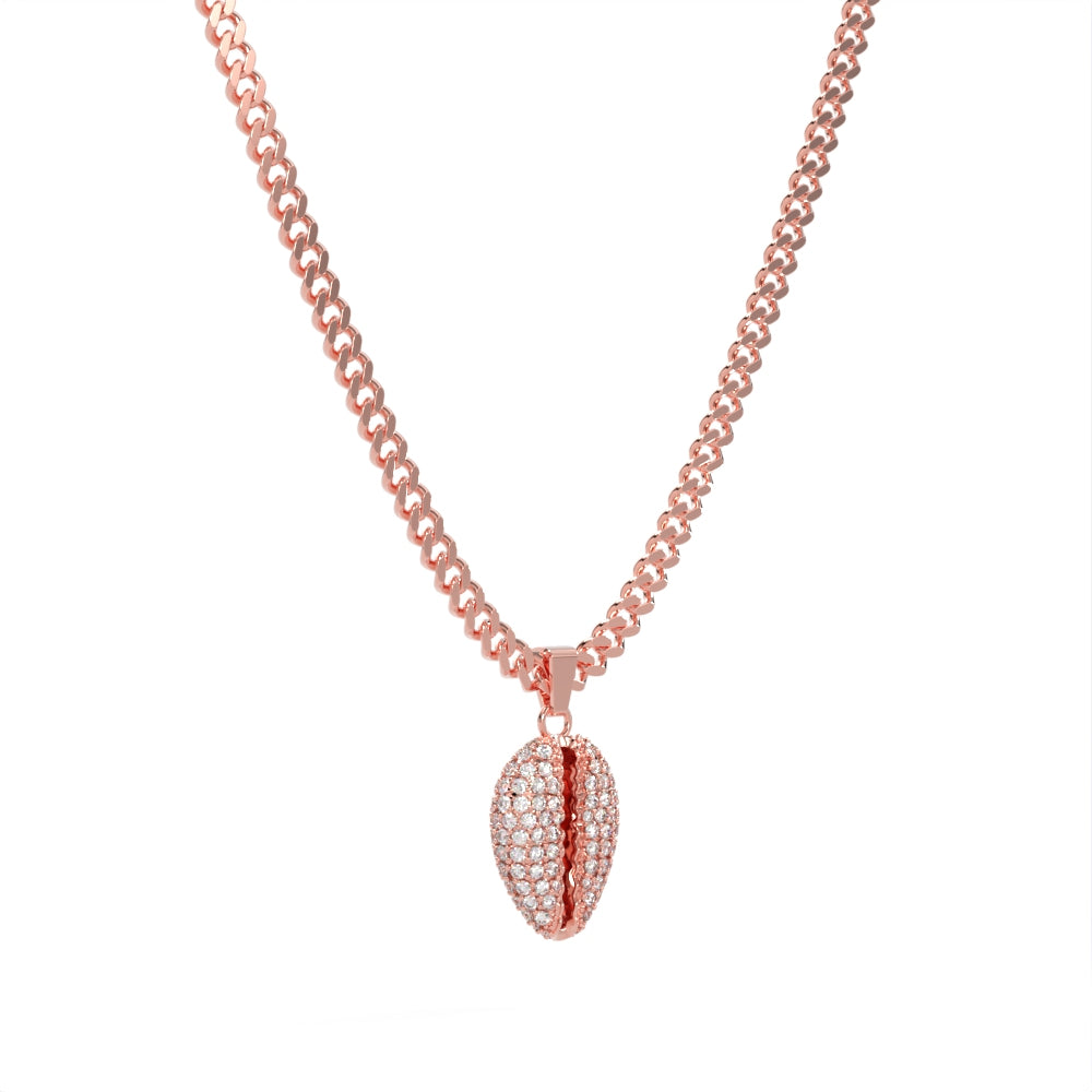 "Old Money" Rose Gold & Diamond Necklace by Nnamdi the Jeweller.