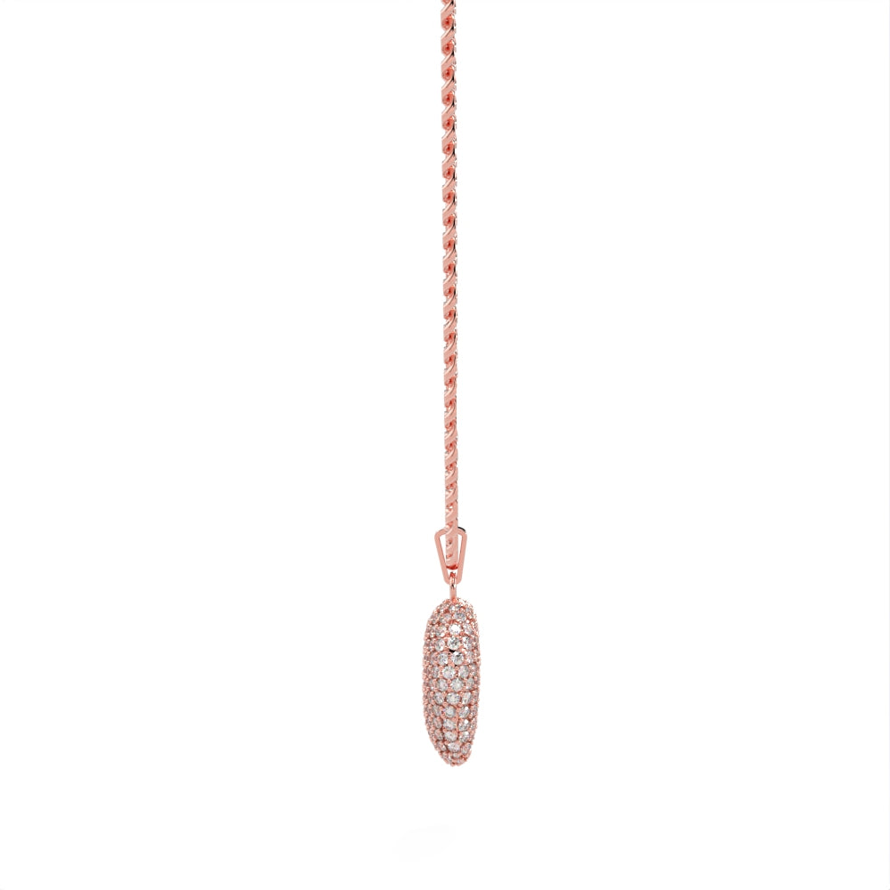 "Old Money" Rose Gold & Diamond Necklace by Nnamdi the Jeweller.