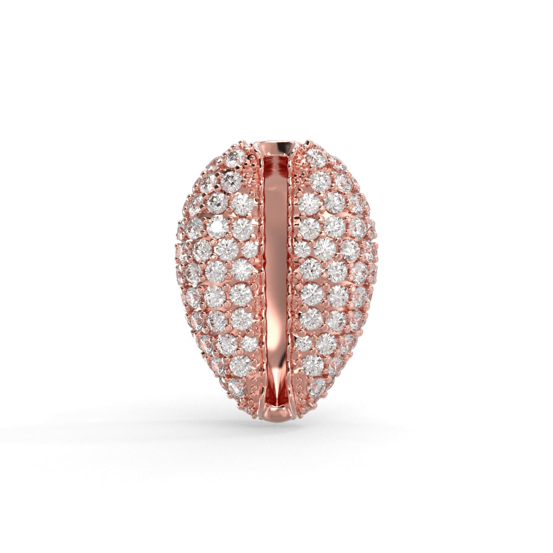 "Old Money" Rose Gold Diamond Stud Earrings (Large) by Nnamdi the Jeweller