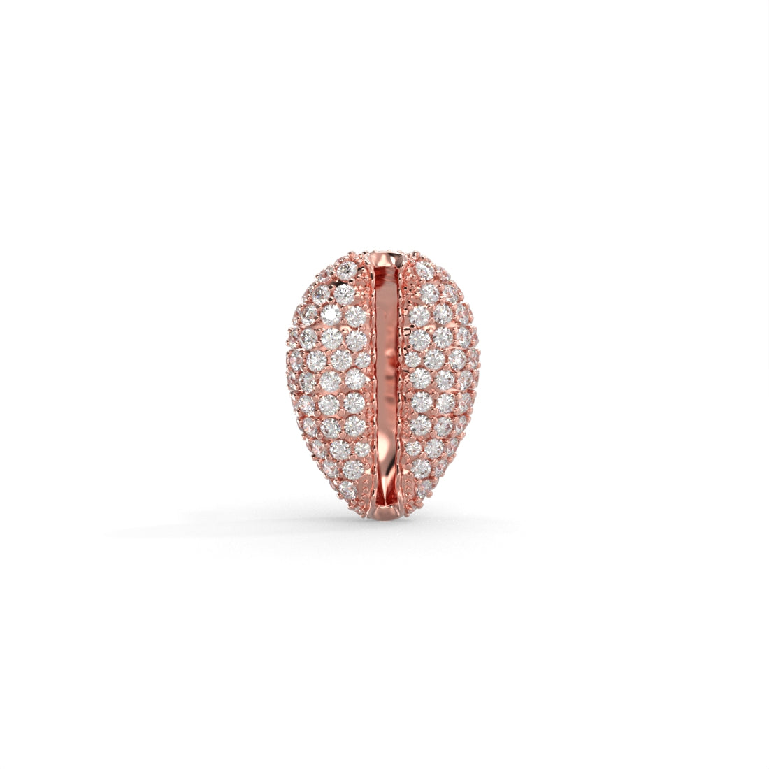 "Old Money" Rose Gold Diamond Stud Earrings (mini) by Nnamdi the Jeweller