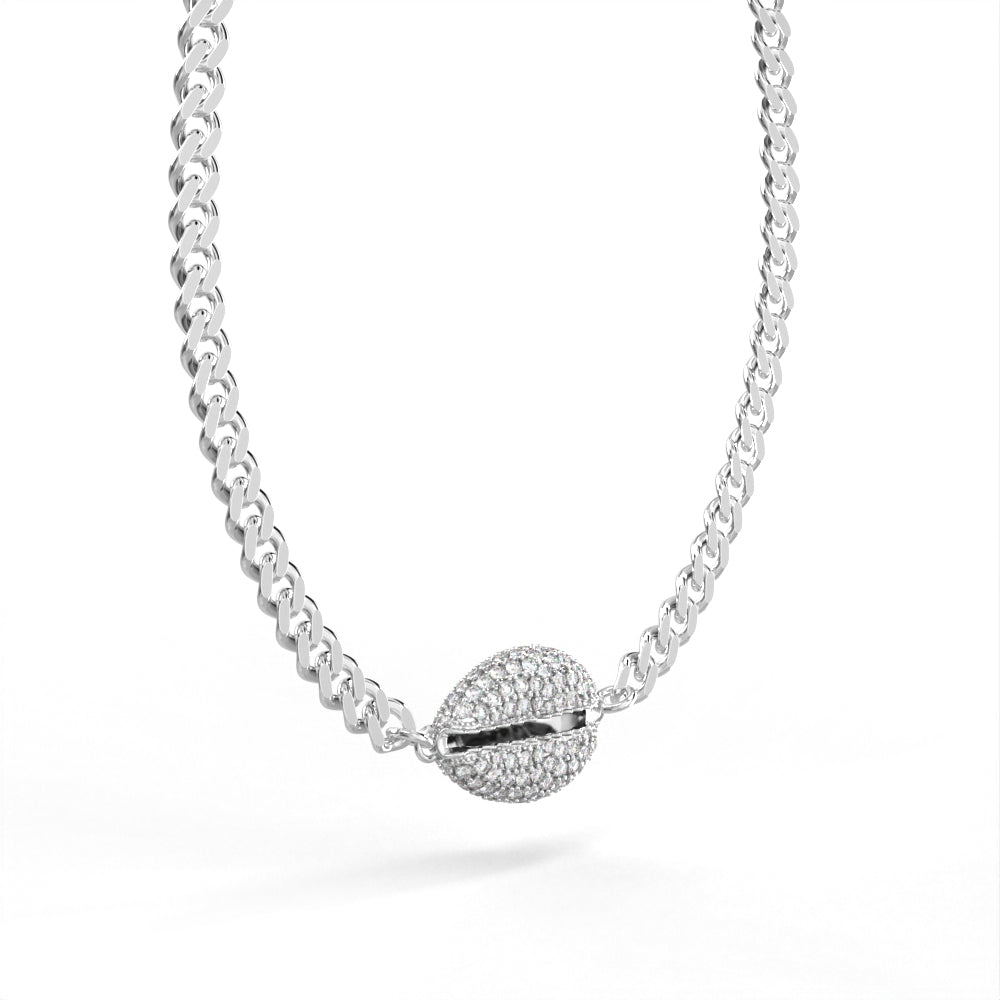"Old Money" White Gold Choker Diamond Necklace by Nnamdi the Jeweller