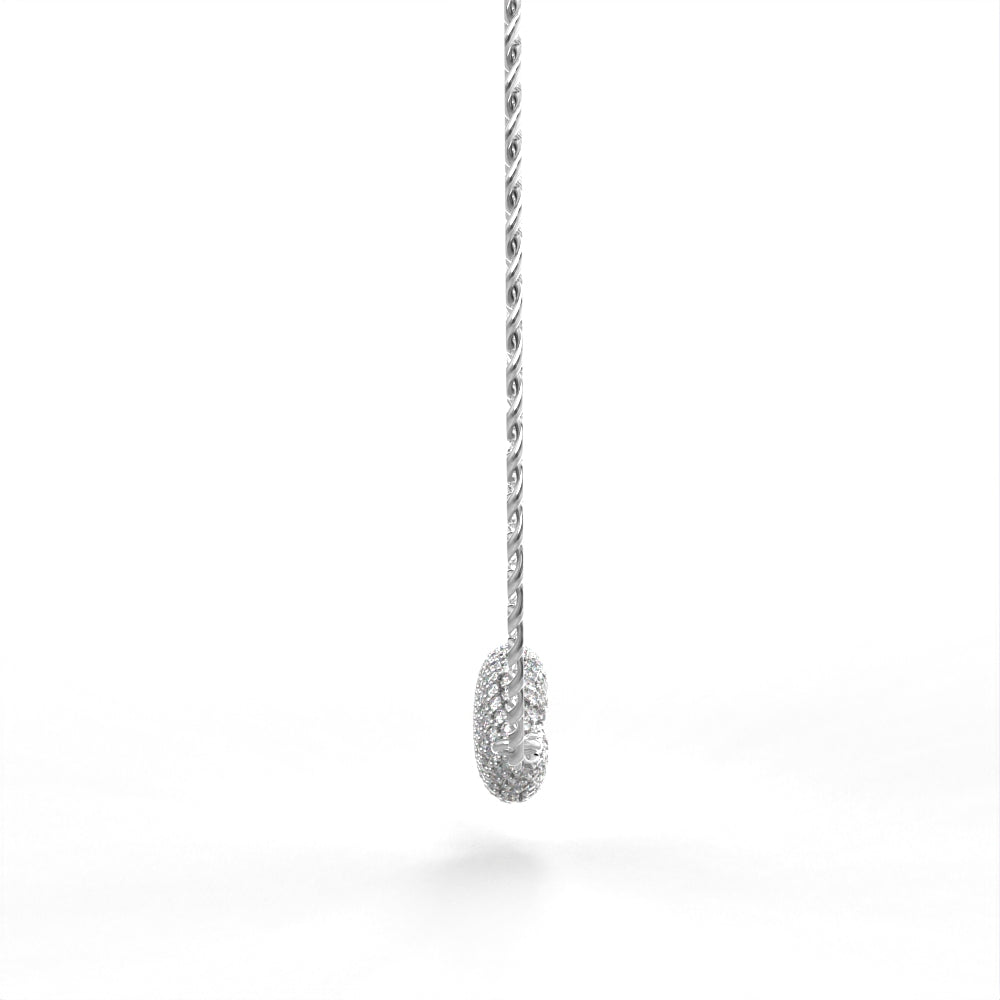 "Old Money" White Gold Choker Diamond Necklace by Nnamdi the Jeweller