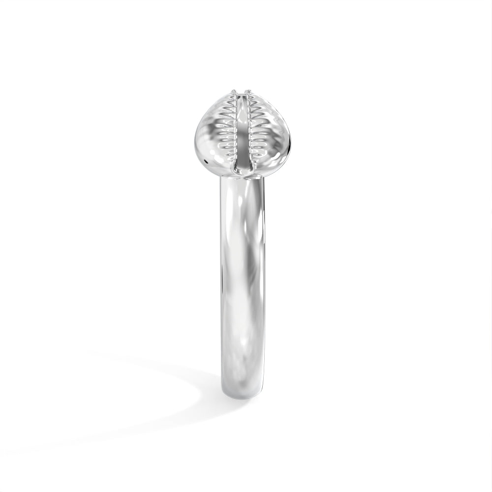 "Old Money" White Gold Cuff Bangle by Nnamdi the Jeweller.