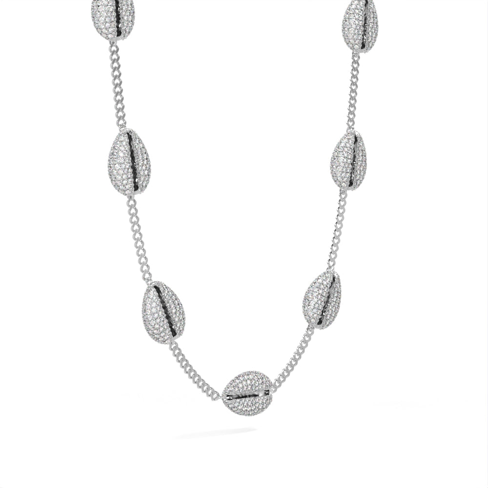 "Old Money" White Gold Diamond By The Yard Necklace Chain by 
Nnamdi the Jeweller