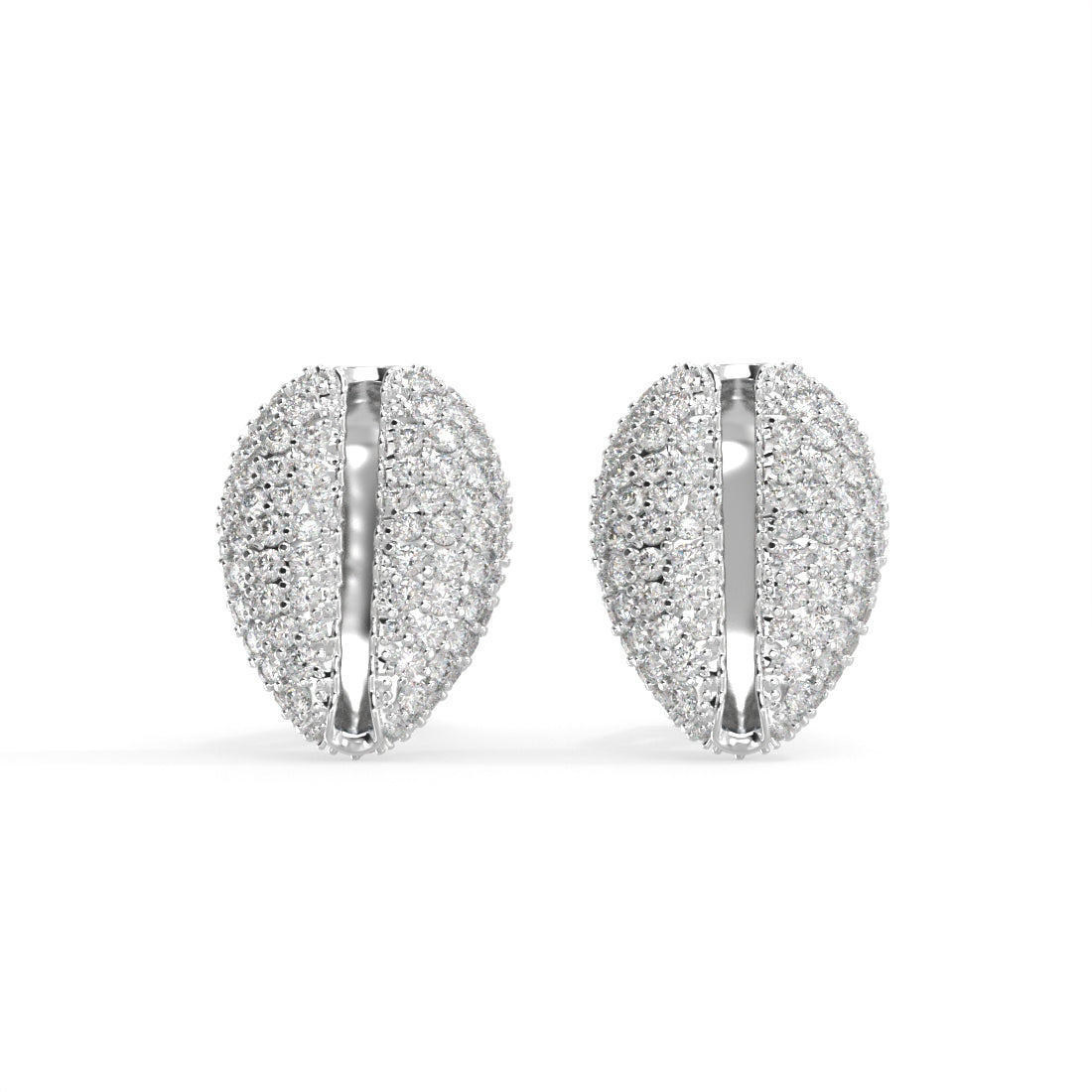 “Old Money” White Gold Diamond Cufflinks by Nnamdi the Jeweller.