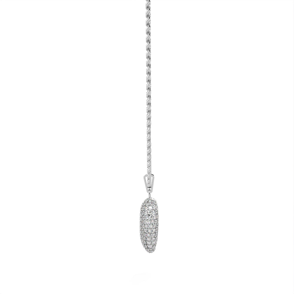 "Old Money" White Gold & Diamond Necklace by Nnamdi the Jeweller.