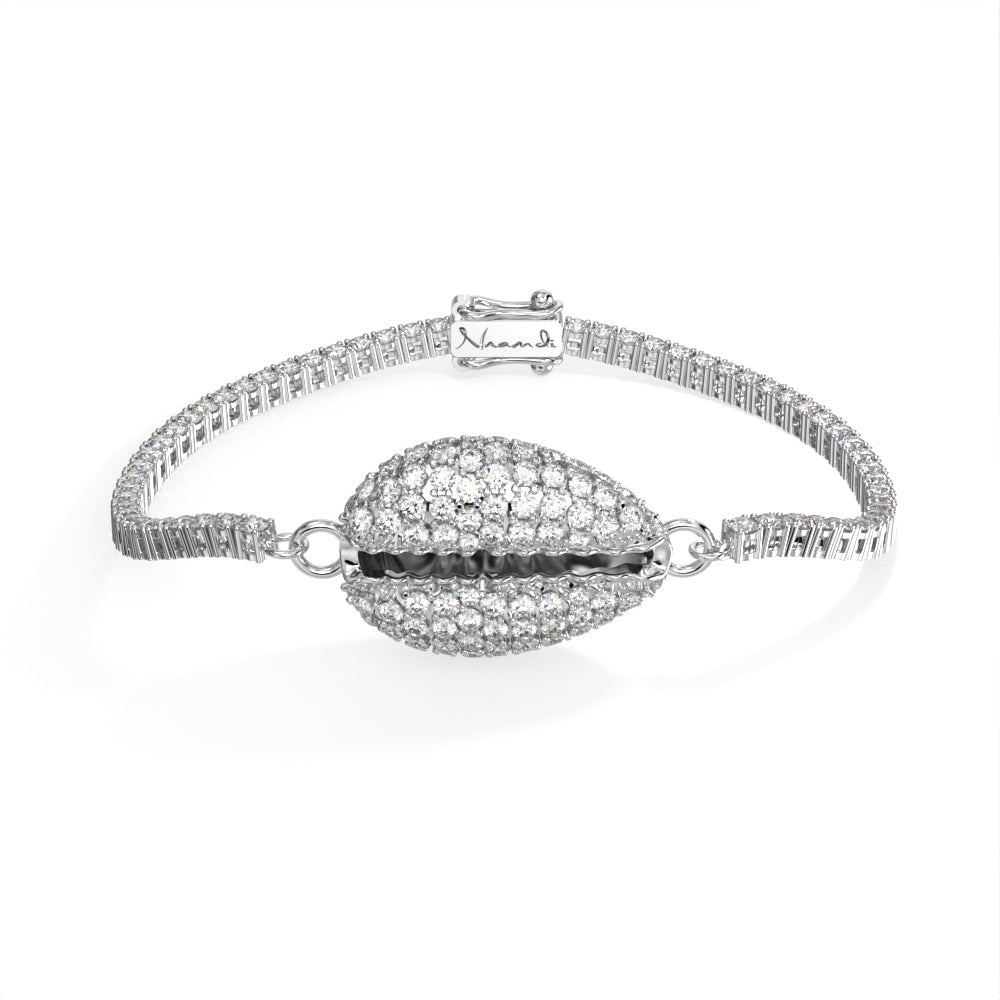 "Old Money" White Gold Diamond Tennis Bracelet