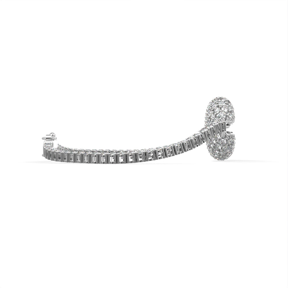 "Old Money" White Gold Diamond Tennis Bracelet