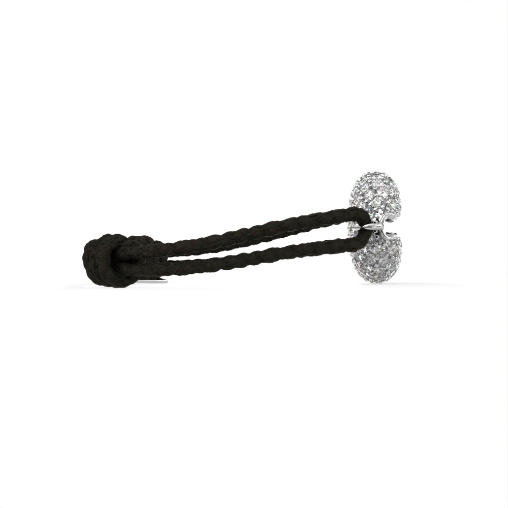 "Old Money" White Gold Diamond on a Rope Bracelet by Nnamdi the Jeweller