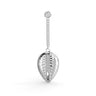 "Old Money" White Gold Solitaire Diamond Earrings by Nnamdi the Jeweller.