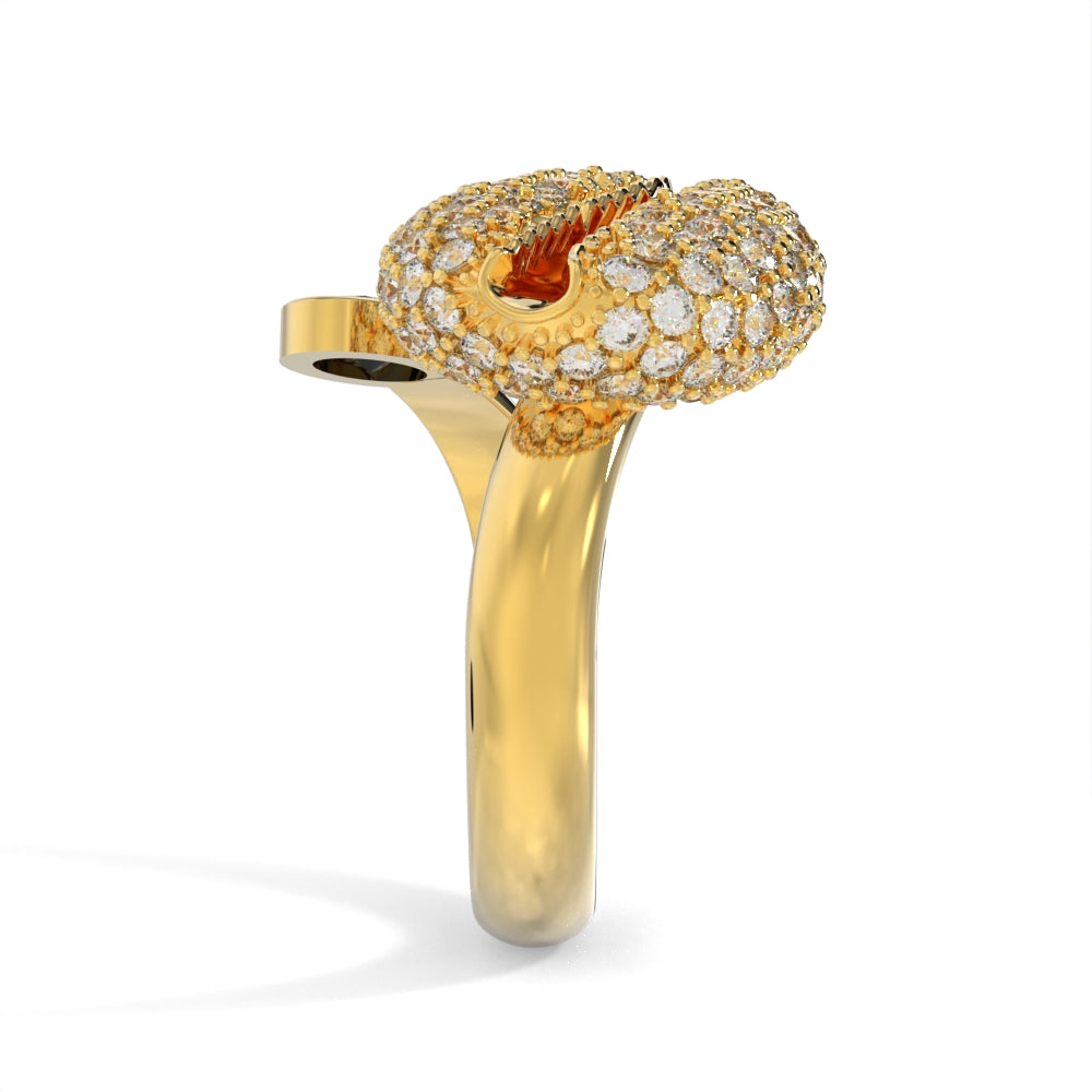 "Old Money" Yellow Gold Black Diamond Ring by Nnamdi the Jeweller