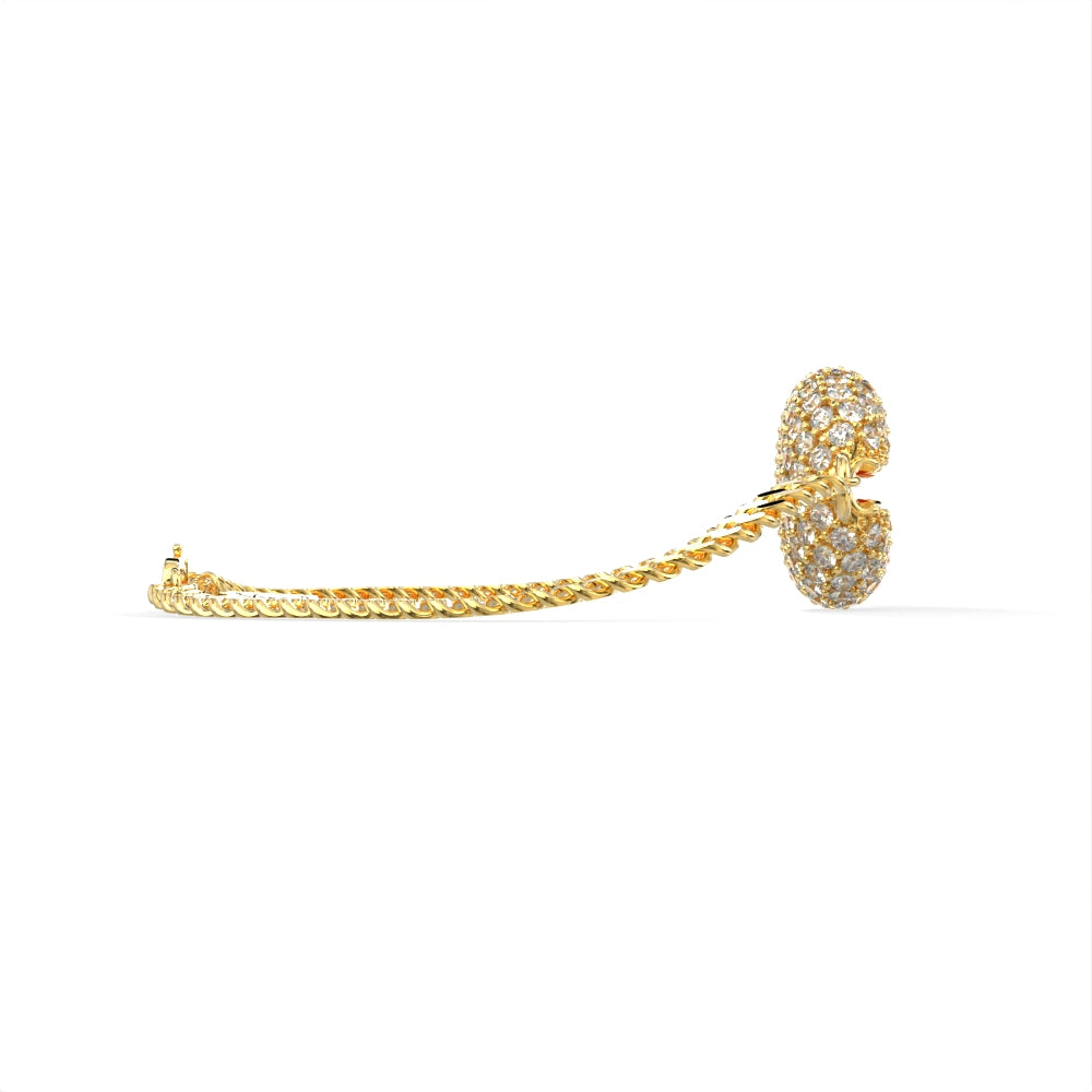 “Old Money” Yellow Gold Diamond Bracelet by Nnamdi the Jeweller