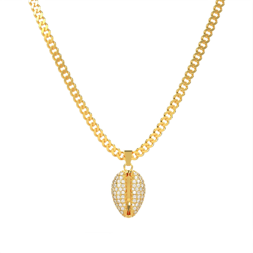 "Old Money" Yellow Gold & Diamond Necklace by Nnamdi the Jeweller.