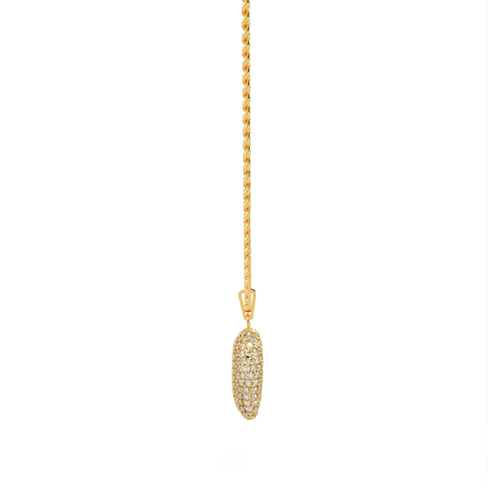 "Old Money" Yellow Gold & Diamond Necklace by Nnamdi the Jeweller.