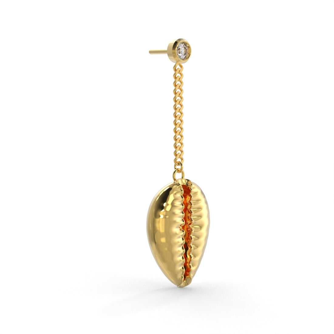 "Old Money" Yellow Gold Solitaire Diamond Earrings by Nnamdi the Jeweller.